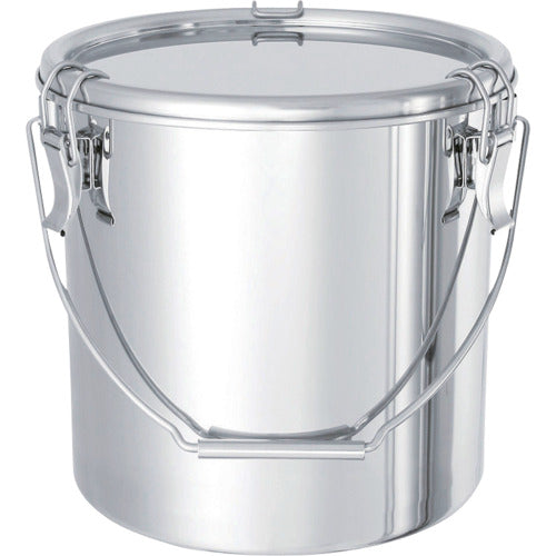 ＭＯＮＯＶＡＴＥ　ステンレスタンク　テーパー付吊下げ密閉タンク（フタ付）　１０Ｌ　TP-CTB-24　1 個