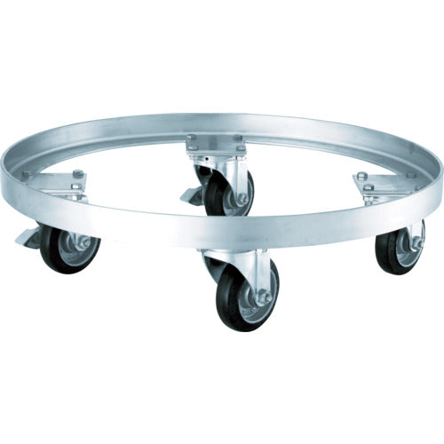 ＭＯＮＯＶＡＴＥ　タンク運搬用ステンレス台車　ＳＳゴム車　適用サイズ５６５・５６５Ｈ　KM-565　1 台