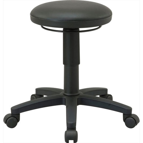 ナカバヤシ　ラウンドレバ−チェア／ブラック　RZR-104BK　1 台