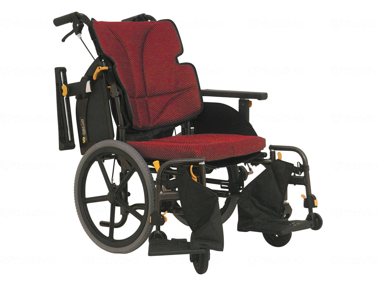 松永製作所ｸﾞﾚｲｽｺｱ・ﾐﾆﾓ 介助(低床) GRC-60B M-14(ﾜｲﾝﾚｯﾄﾞ) 座幅40-前座35cm