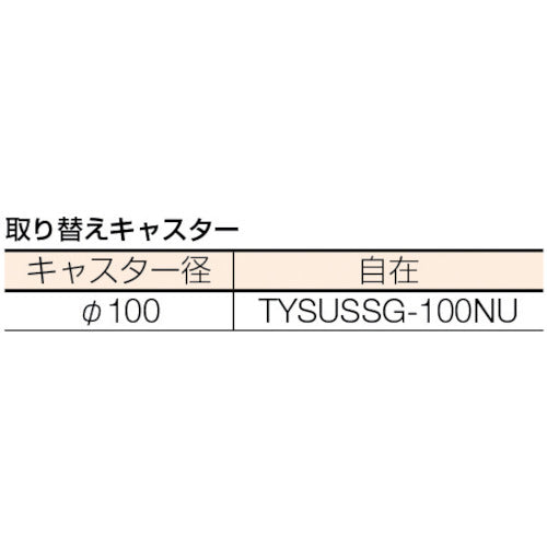 ＴＲＵＳＣＯ　マルチキャリー連結くん　６８０Ｘ３９０　ＳＵＳ金具　ウレタン車　MP-6839SU-100　1 台