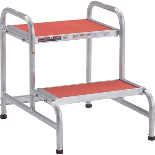 ＴＲＵＳＣＯ　作業用踏台　アルミ製　アジャスター付　高さ０．４５ｍ　２段　AF-A2　1 台