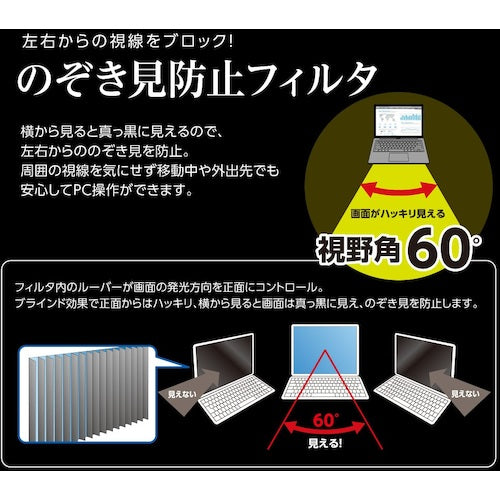 ナカバヤシ　ＰＣ用のぞき見防止フィルタ１１．６Ｗ　SF-FLGPV116W　1 個