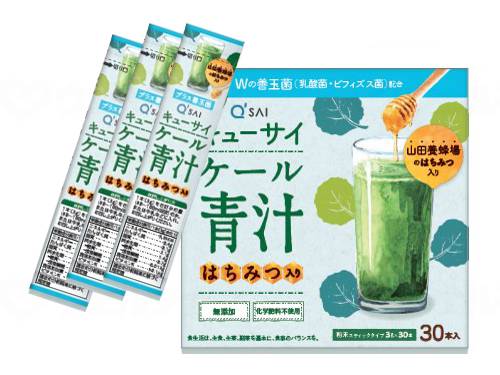 キューサイｹｰﾙ青汁はちみつ入りﾌﾟﾗｽWの善玉菌 個 3g×30本