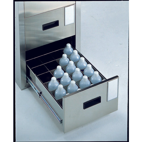 ＴＲＵＳＣＯ　耐震薬品庫　４５５Ｘ６００ＸＨ８００　３段引出型　SY-3　1 台