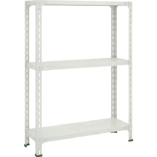 TRUSCO Steel Rack Lightweight Open Shelf 875 x 300 x 1200 3 Tiers Neo Gray 43V-13 1 Unit