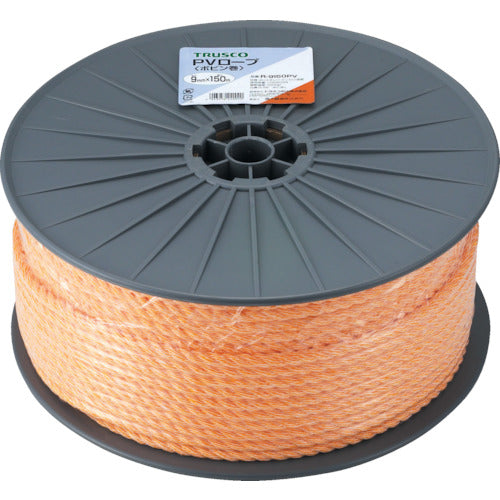 TRUSCO PV rope, 3 strands, wire diameter 12mm x length 100m, R-12100PV, 1 roll