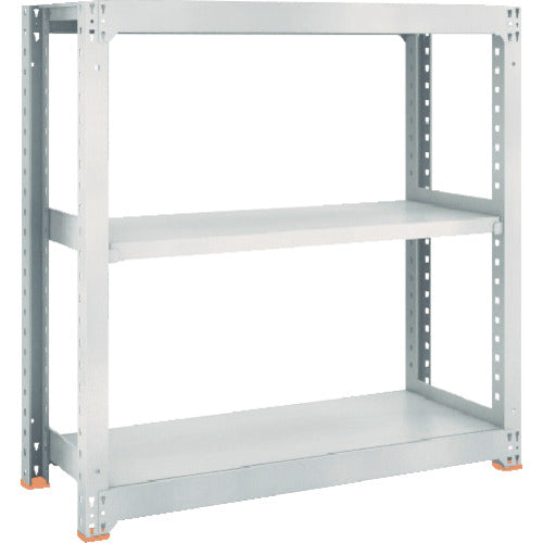 TRUSCO Steel Rack M3 Medium Duty Shelf 1800 x 721 x H1200 3 Tiers Single Unit Neo Gray M3-4673 1 Unit