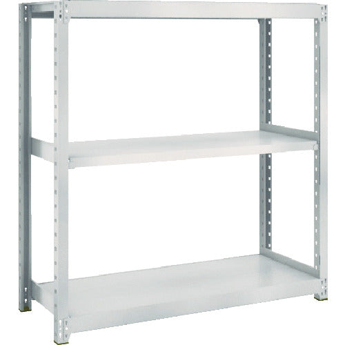 TRUSCO Steel Rack M2 Type Light-Medium Duty Shelf 1760 x 600 x H1200 3 Tiers Single Unit Neo Gray M2-4663 1 S