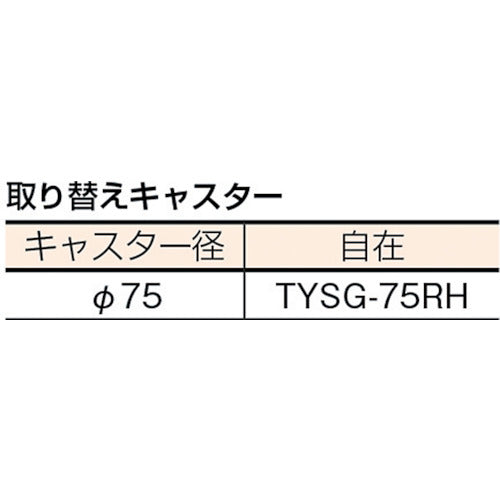 ＴＲＵＳＣＯ　合板平台車プティカルゴ　４５０Ｘ３００　ゴム張り　ゴム車　PCG-3045G　1 台