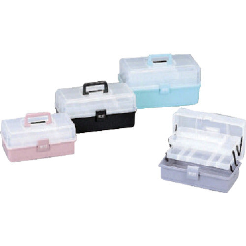 IRIS 237118 소품 케이스 마이 킷 325×190×150 클리어/블랙 33-BL 1개