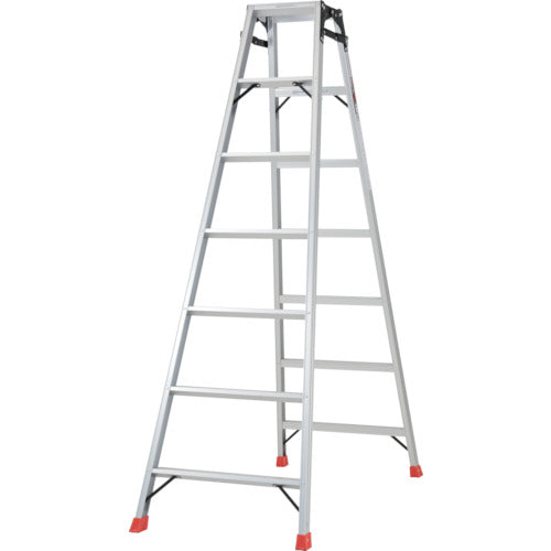 TRUSCO 사다리 겸용 다리립 알루미늄 합금제・다리 커버 부착 높이 1.98m THK-210 1대