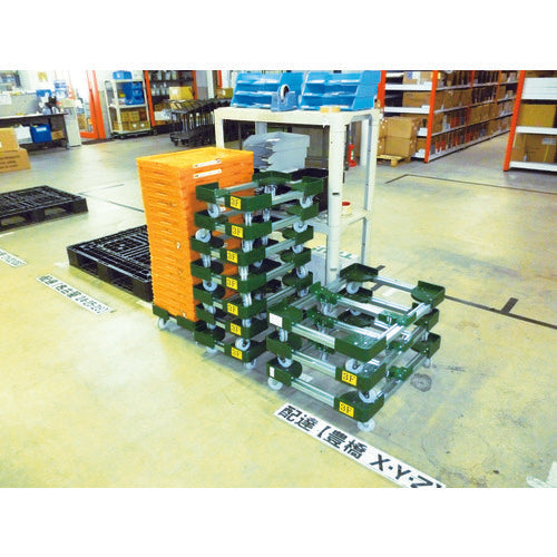 TRUSCO Extendable Container Cart, Inner Dimensions 300-400 x 300-400, Steel, FCD-3030, 1 Unit