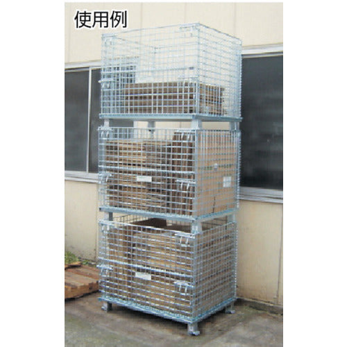 ＴＲＵＳＣＯ　ネットパレット　１２００Ｘ１０００Ｘ８９０　クロムフリー　T1012AG　1 台