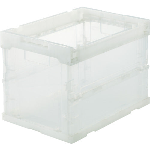 TRUSCO Oricon Alpha Folding Container Skelcon 20L Transparent TR-S20 1 pc