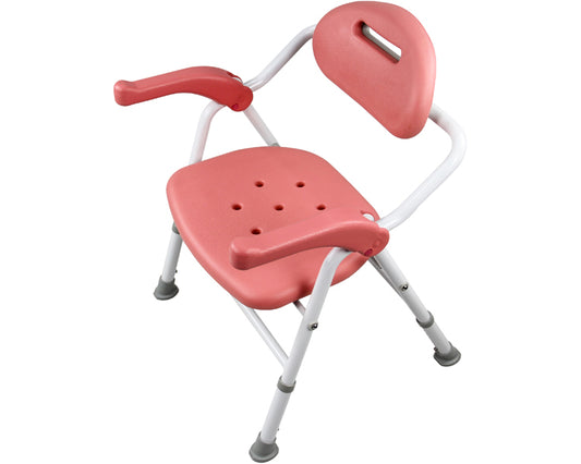 Folding shower chair / BF-01E-PK Pink 1 unit
