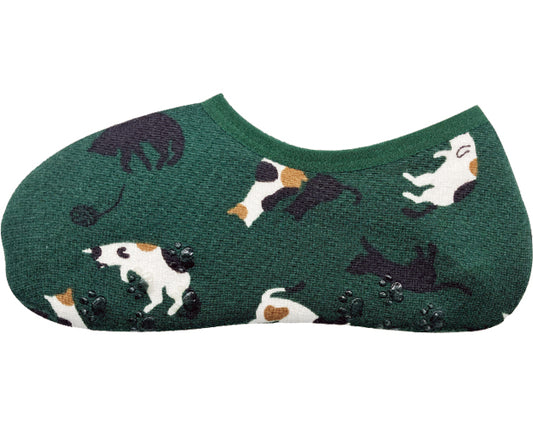 Warm socks shorts / 2003966-07 Jaremikeneko green 1 pair