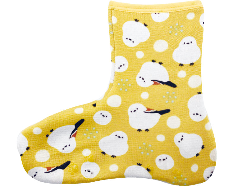 Warm socks ankle / 2003967-04 Shimaenaga yellow 1 pair