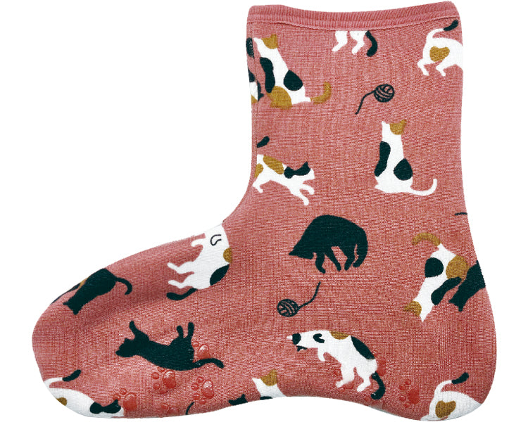 ぽかぽかそっくす　アンクル / 2003967-06　ジャレミケネコピンク　1 足