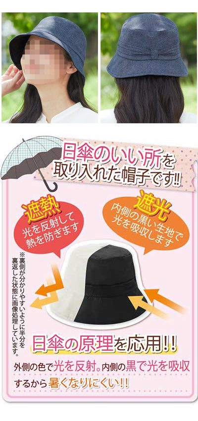 日差しをよける日傘帽子 / 051252800　アイボリー　1 個