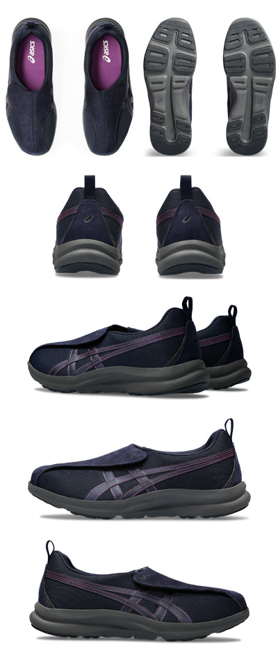 Lifewalker L018 1242A018 Women's / 25.0cm Navy Blue x Navy Blue 1 pair