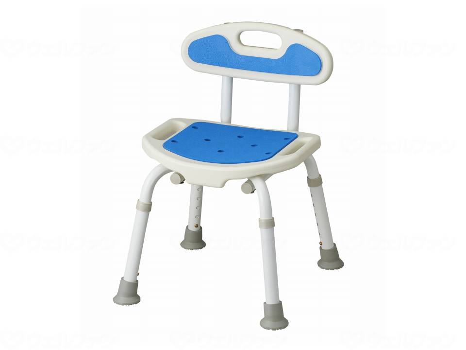 サテライト福浴　コンパクトシャワーチェア ﾌﾞﾙｰ