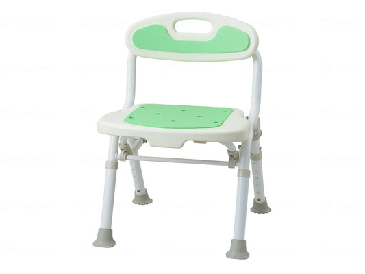 サテライト福浴　折たたみｺﾝﾊﾟｸﾄｼｬﾜｰﾁｪｱ ｸﾞﾘｰﾝ