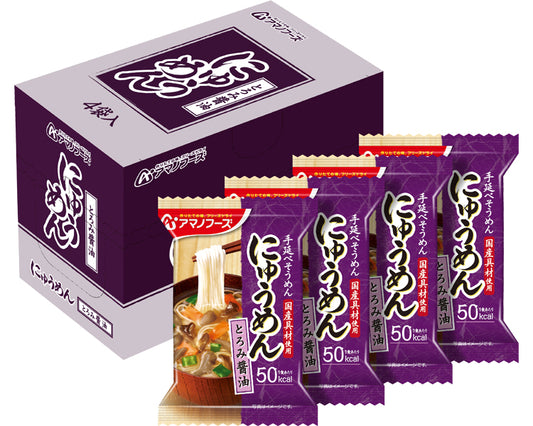 Amano Foods Freeze-Dried Nyumen with Thick Soy Sauce / 4 bags per box