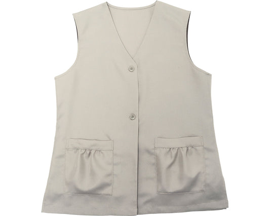 8ポケット手ぶら着やせベスト / 91599　L-LL　GRベージュ　1 着