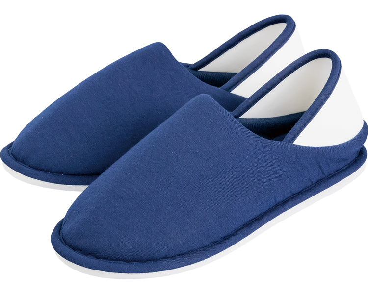 발 뒤꿈치가있는 실내 신발 양발 / 75208 M 네이비 1 발
