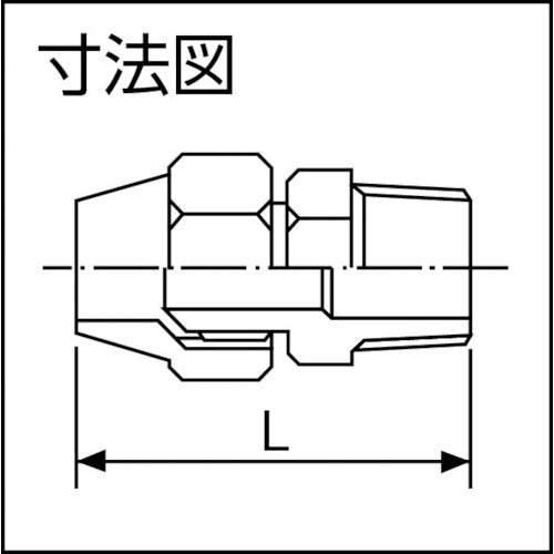 ＡＳＯＨ　フレアージョイント　ＰＴ１／２×Φ９．５３　FS-1403　1 個