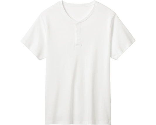 쾌적 공방 신사 반소매 원터치 셔츠 / KQA013 LL 화이트 1장