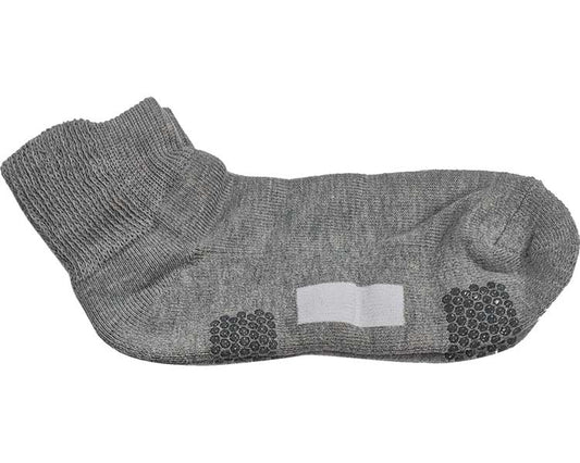 Comfortable Workshop Men's Socks, Loose Elastic Mouth, Short Length / GQV151, Mok Grey, 1 pc