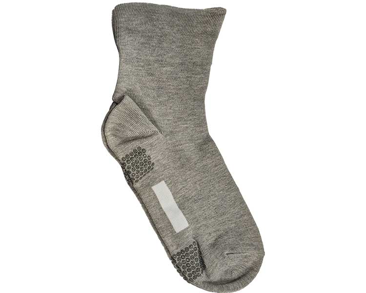Comfortable Workshop Men's Socks, Short Length, No Elastic / GQV152, Mok Grey, 1 pc