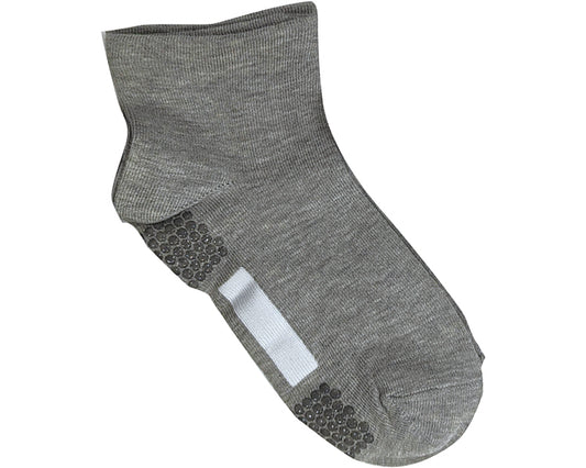 Comfort Studio Women's Socks, Short Length, No Elastic / GQV552, Mok Grey, 1 pc