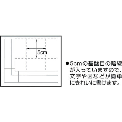 ＴＲＵＳＣＯ　スチール製ホワイトボード　白暗線入り　９００Ｘ１８００　GH-102A　1 枚