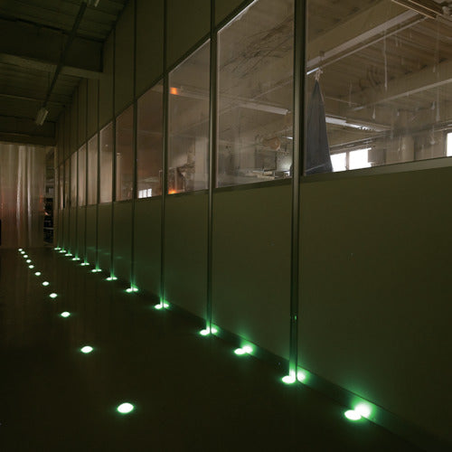 KTX Nighttime Exit Light, 10 Years of Light, Luminous Silicone, 46mm Diameter Dome Frame Included, For Indoor and Outdoor Use, No Maintenance Required, DMF-46YG, 1 Piece