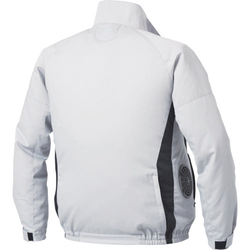 空調服　【今期完売】空調服［［Ｒ上］］　長袖ブルゾン（エプロン付き）　シルバー　５Ｌ　KU92340K30S7　1 着