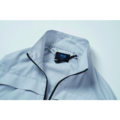 空調服　長袖ブルゾン（エプロン付き）　シルバー　Ｌ　KU92340K30S3　1 着