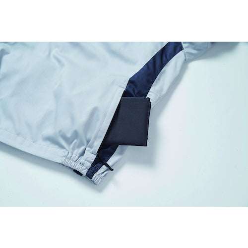 空調服　長袖ブルゾン（エプロン付き）　シルバー　３Ｌ　KU92340K30S5　1 着