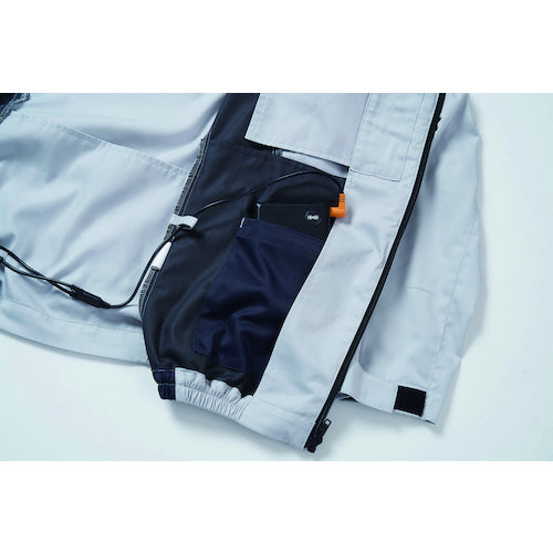 空調服　長袖ブルゾン（エプロン付き）　シルバー　Ｍ　KU92340K30S2　1 着