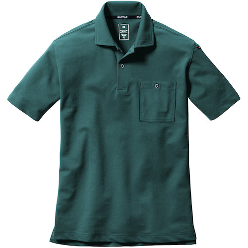 BURTLE Short Sleeve Polo Shirt 667-14-LL Mills Green 667-14-LL 1 pc