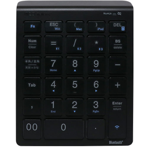 MCO Bluetooth 5.0 compatible wireless numeric keypad TENBT02/BK 1 PK