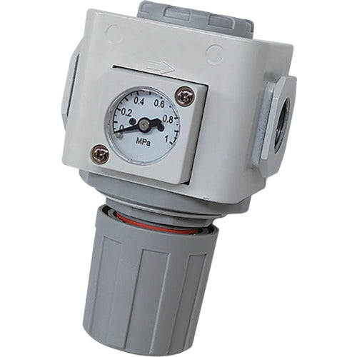 TAIYOH Regulator (with bracket and square pressure gauge) ERV3-10-BD 1 piece