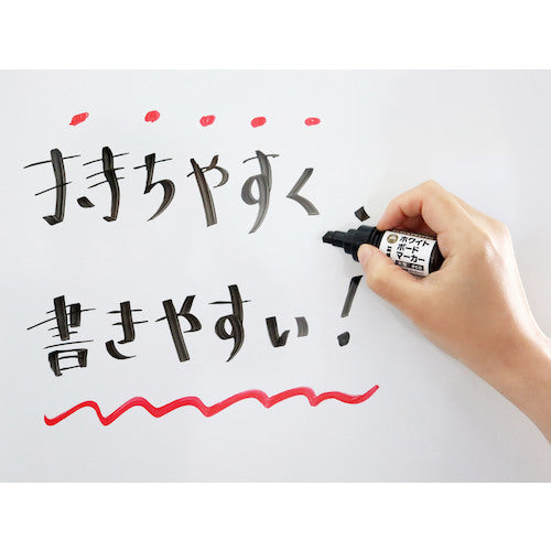 매직 잉크 기타 화이트 보드 마커 대형 에코 레드 GRWBLP-T2 1 개