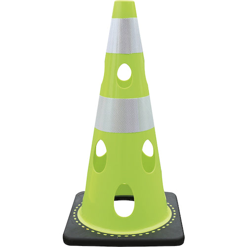 CAR-BOY Perforated Cone Reflective White Green Yellow CHR-700GY 1 pc