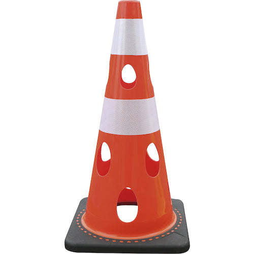 CAR-BOY Perforated Cone Reflective White Red CHR-700RE 1 pc
