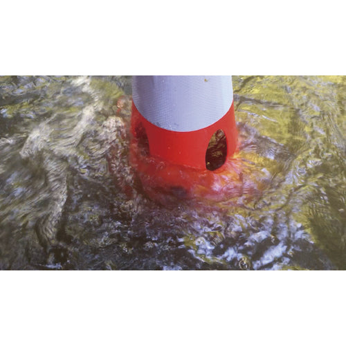 CAR-BOY Perforated Cone Reflective White Red CHR-700RE 1 pc