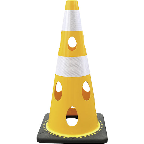 CAR-BOY Perforated Cone Reflective White Yellow CHR-700YE 1 pc