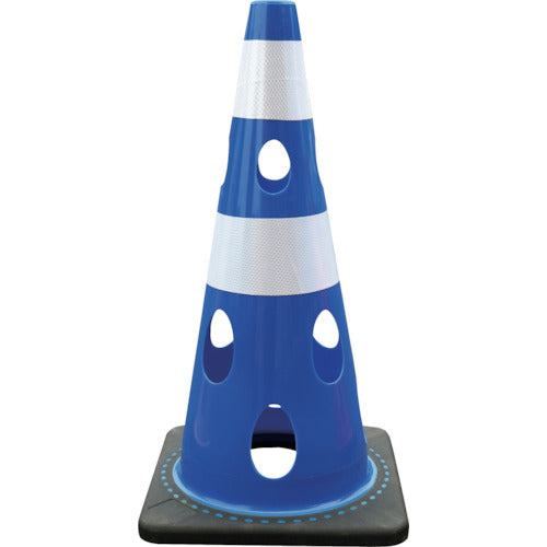CAR-BOY Perforated Cone Reflective White Blue CHR-700BL 1 Piece